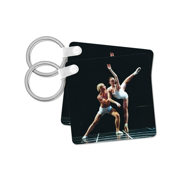 3dRose, Ballet Dance, set of 2 Key Chains