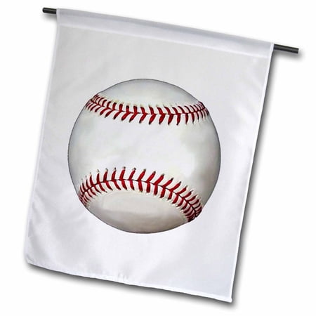 3dRose, Baseball, 18 x 27 inch Garden Flag
