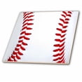 thumbnail image 1 of 3dRose, Baseball Sports Fan Stitches Vertical, 6 Inch Ceramic Tile, 1 of 1