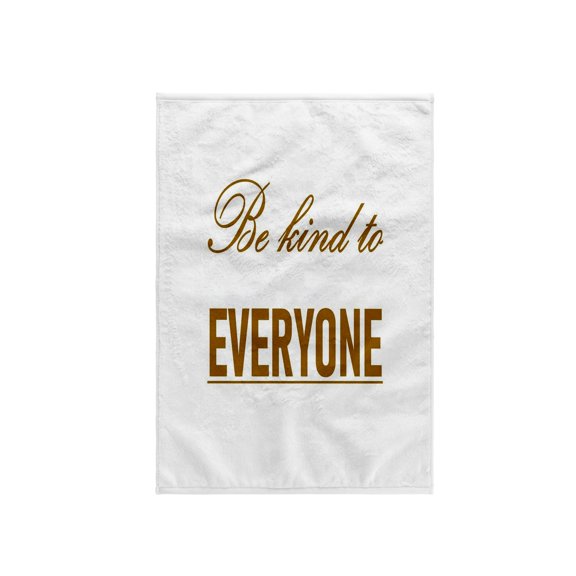 3dRose, Be Kind To Everyone Underscored Kindness Quote On White Background, 15x22 Hand Towel