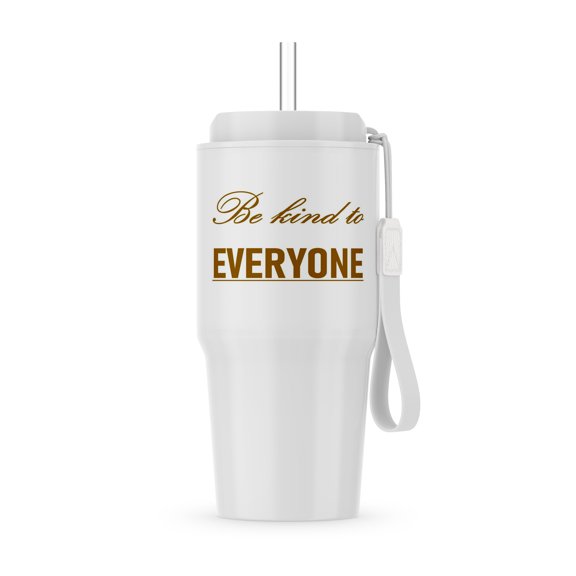 Be Kind To Everyone Underscored Kindness Quote On White Background, 20oz Tumbler