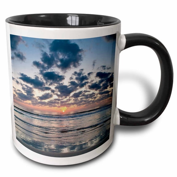 3drose, Beach, Anastasia State Park, St. Augustine, Florida - Us10 Rsp0006 - Rob Sheppard, 11oz Two-tone Black Mug