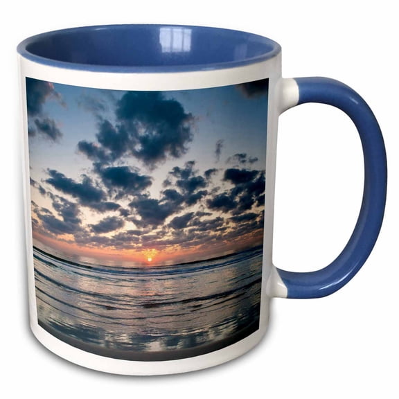 3drose, Beach, Anastasia State Park, St. Augustine, Florida - Us10 Rsp0006 - Rob Sheppard, 11oz Two-tone Blue Mug