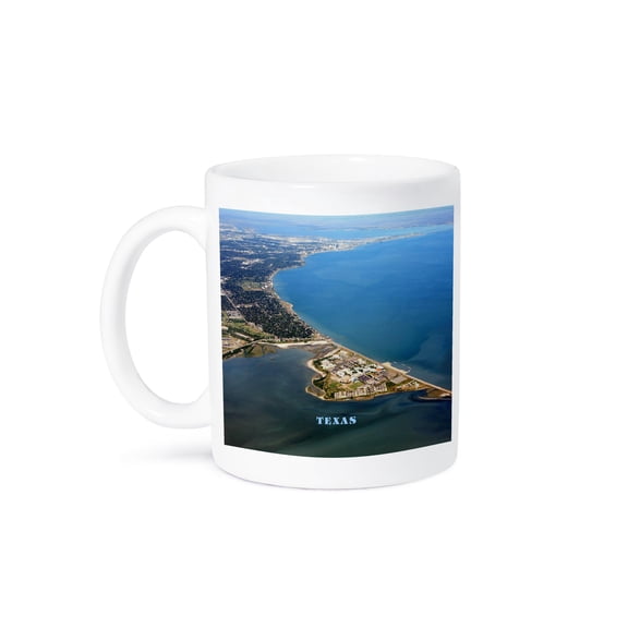 3dRose, Beautiful Aerial View Of Corpus Christi Texas, 11oz Mug