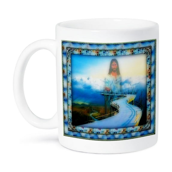 3dRose, Beautiful Jesus Frame Look Art, 11oz Mug