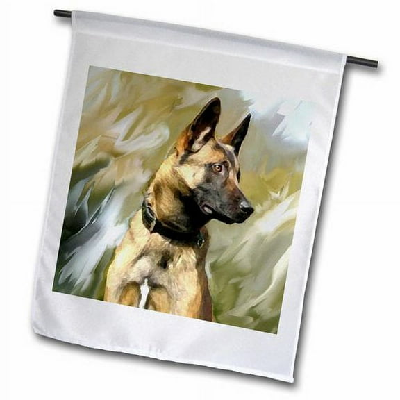 3dRose, Belgian Malinois, 18 x 27 inch Garden Flag