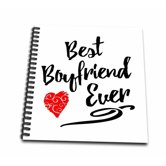3dRose, Best Boyfriend Ever Design, Memory Book 12 x 12 inch