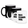 thumbnail image 1 of 3dRose, Best Cleaner Ever fun gifts for tidy neat freaks housepride houseproud, 11oz Magic Transforming Mug, 1 of 8