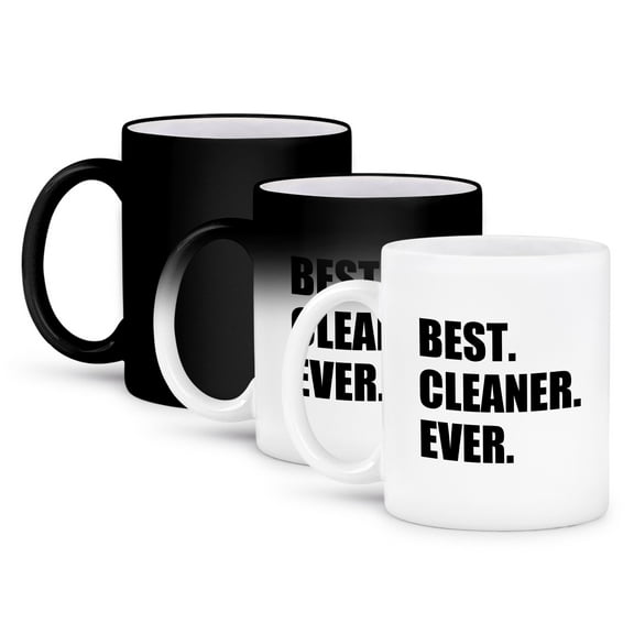 3dRose, Best Cleaner Ever fun gifts for tidy neat freaks housepride houseproud, 11oz Magic Transforming Mug