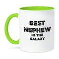 thumbnail image 1 of 3dRose, Best Nephew in the Galaxy, 11oz Two-Tone Green Mug, 1 of 3