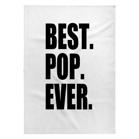 3dRose, Best Pop Ever - Gifts for dads - Father nicknames - Good for Fathers day - black text, 22x30 Bath Hand Pool Towel