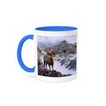 thumbnail image 1 of Bighorn Sheep Looking Down The Valley, 11oz Two-Tone Blue Mug, 1 of 7