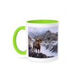 thumbnail image 1 of Bighorn Sheep Looking Down The Valley, 11oz Two-Tone Green Mug, 1 of 7