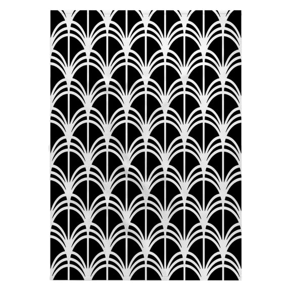 3dRose, Bizarre Geometric Seamless Pattern Grey Black White, 22x30 Bath Hand Pool Towel