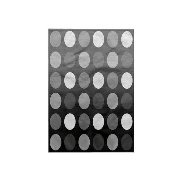 3dRose, Black, Gray and White Big Dots - Whimsical Fun Art, 15x22 Hand Towel