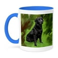 thumbnail image 1 of 3dRose, Black Labrador Retriever, 11oz Two-Tone Blue Mug, 1 of 7