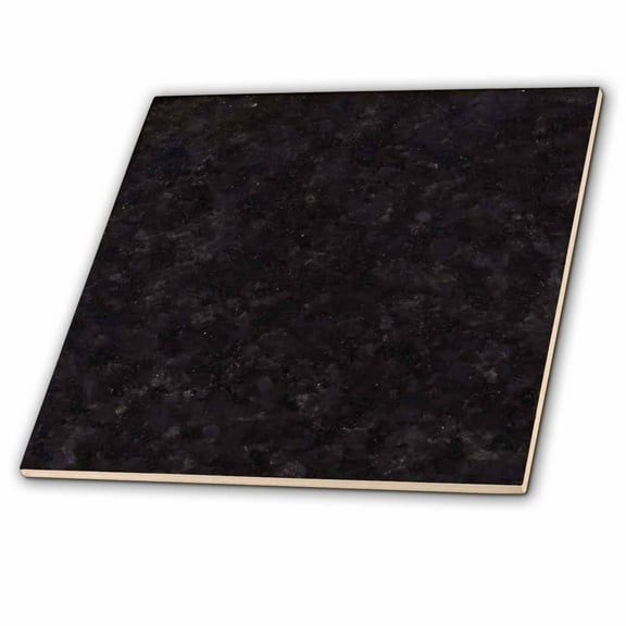 3dRose, Black Pearl granite print, 12 Inch Ceramic Tile