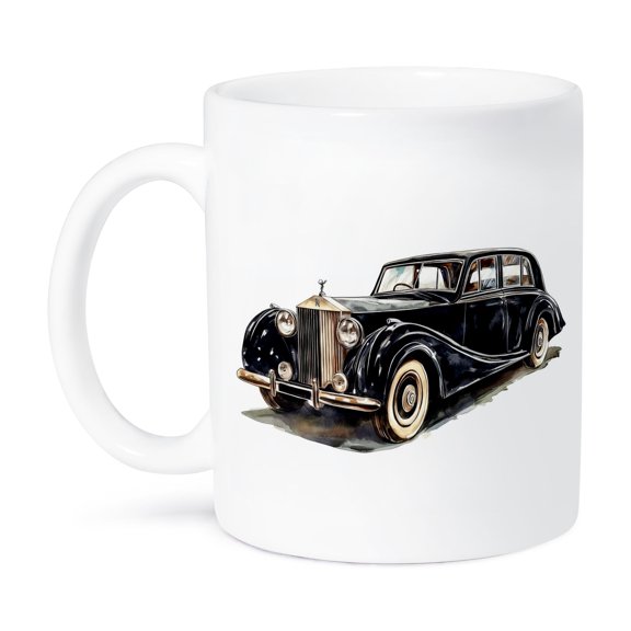 3dRose, Black Vintage Limousine Car, 15oz Mug