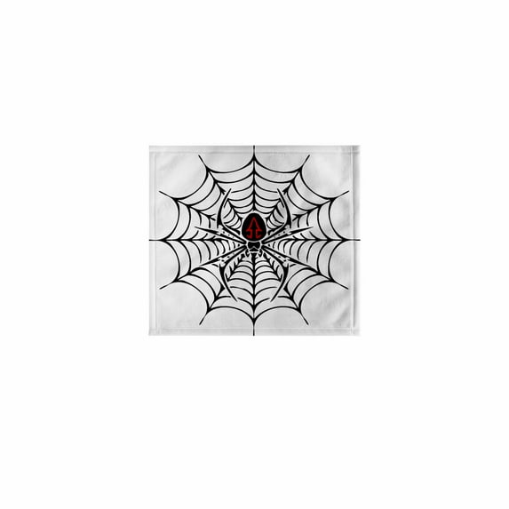 3dRose, Black Widow Spider in a Web, 11x12 Wash Cloth for Face and Body