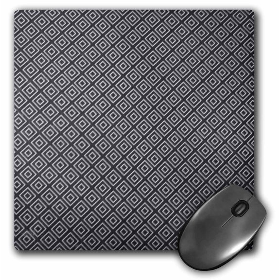 3dRose, Black and White Hexagons, MousePad