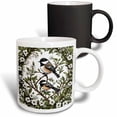 thumbnail image 1 of 3drose, Black-capped Chickadee Bird and Massachusetts Mayflowers, 11oz Magic Transforming Mug, 1 of 7