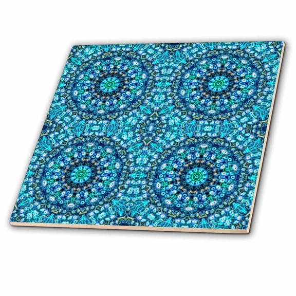 3dRose, Blue Abstract Digital Art, 12 Inch Ceramic Tile