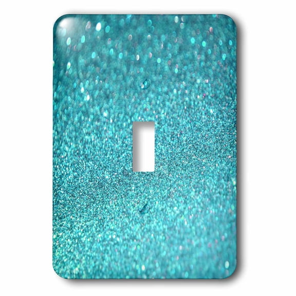 3dRose, Blue Diamond Glitter Glamour Style, single toggle switch