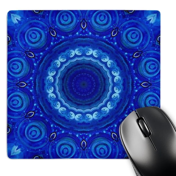 3dRose, Blue Menkalinan Gift Circle Mandala, MousePad