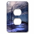 thumbnail image 1 of 3dRose, Blue Tree 3d, 2 plug outlet cover, 1 of 1