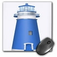 thumbnail image 1 of 3dRose, Blue and White Lighthouse Illustration, MousePad, 1 of 1