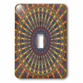 thumbnail image 1 of 3dRose, Bohemian Oval Mandala - abstract floral design, single toggle switch, 1 of 1