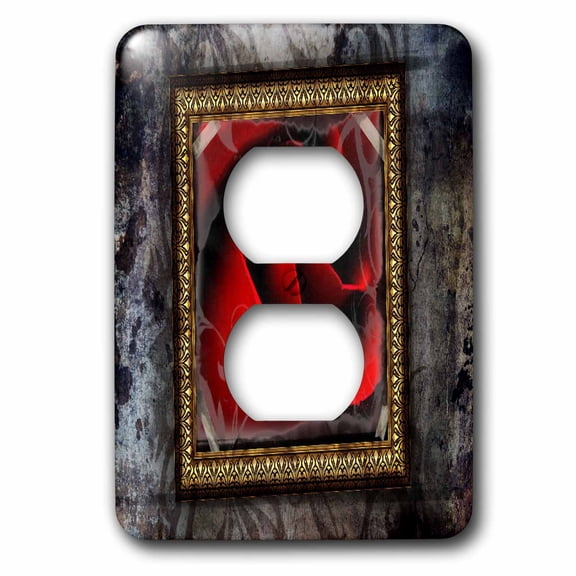 3dRose, Bohemian Rose, 2 plug outlet cover