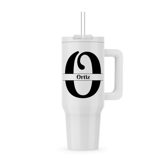 3dRose, Bold Script Monogram O - Ortiz, 30oz Tumbler