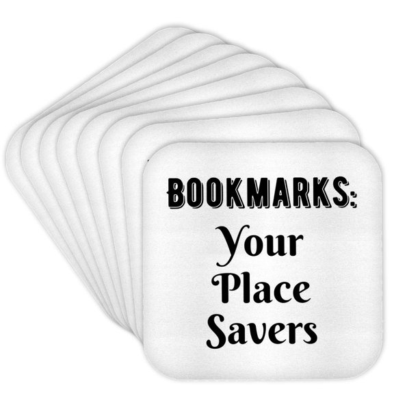 3drose, Bookmarks - Your Place Savers, Set of 8 Coasters - Soft