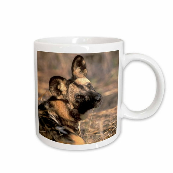 3drose, Botswana, Chobe Np, African Wild Dog, Savanna Grass-af05 Pso0072 - Paul Souders, 11oz Mug