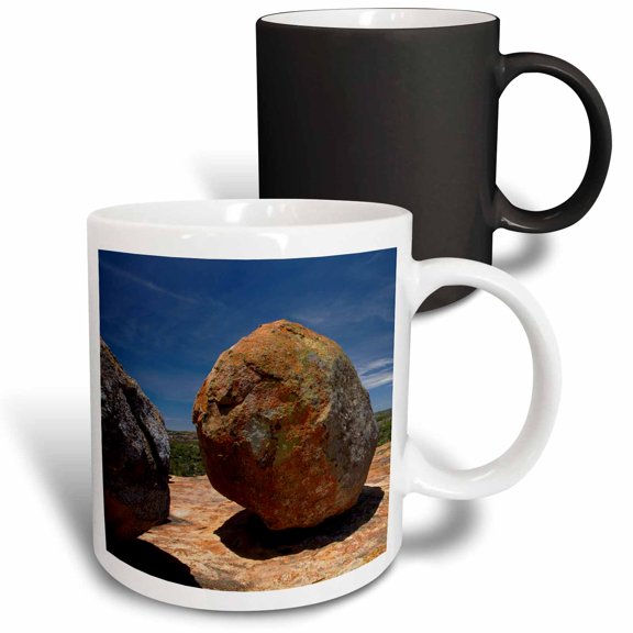 3drose, Boulders Atop Malindidzimu Hill, Matobo Np, Zimbabwe, Africa, 11oz Magic Transforming Mug