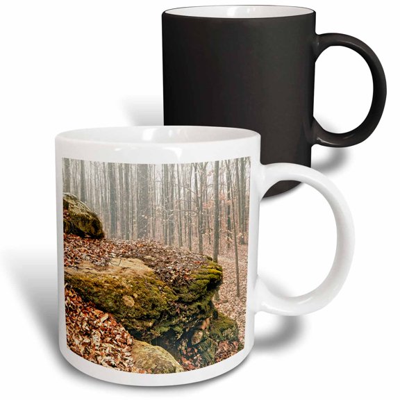 3drose, Boulders in Profile in Monte Sano State Park, 11oz Magic Transforming Mug