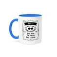 thumbnail image 1 of 3dRose, Brett - The Man The Myth The Legend - personal name personalized gift, 11oz Two-Tone Blue Mug, 1 of 3