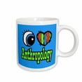 thumbnail image 1 of 3drose, Bright Eye Heart I Love Anthropology, 11oz Mug, 1 of 6