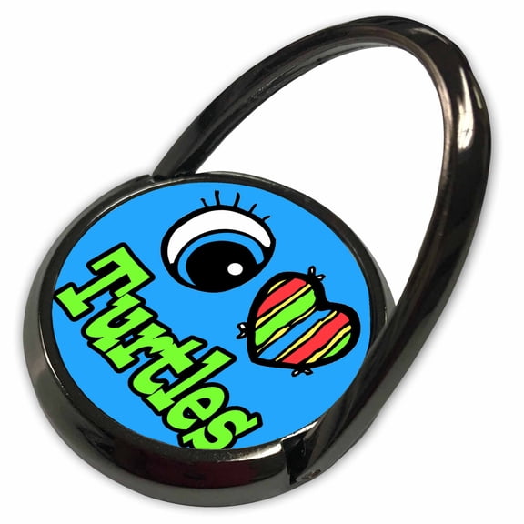 3dRose, Bright Eye Heart I Love Turtles, Phone Ring