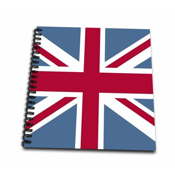 3dRose, British Flag - Flags of the world - United Kingdom, Drawing Book 8 x 8 inch