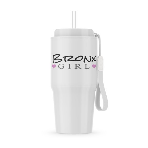 Bronx Girl - Home Town City Pride - Usa United States Of America - Text And Cute Girly Pink Hearts, 20oz Tumbler