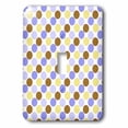 thumbnail image 1 of 3dRose, Brown And Blue Polka Dots, single toggle switch, 1 of 1