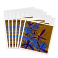 thumbnail image 1 of 3drose, Brown Firefly Flurry, 6 Greeting Cards with Envelopes, 1 of 7