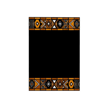 3dRose, Brown and Black African Pattern - Art of Africa Inspired by Zulu Beadwork Geometric designs, 15x22 Hand Towel