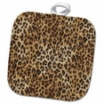 thumbnail image 1 of 3dRose, Brown, tan, and black cheetah print, 8x8 Potholder, 1 of 1