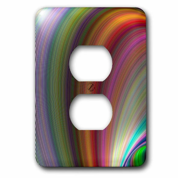 3dRose, Bubble Magic - abstract fractal fantasy sky design, 2 plug outlet cover