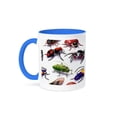 thumbnail image 1 of 3dRose, Bug Pattern , 11oz Two-Tone Blue Mug, 1 of 7