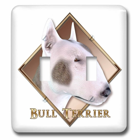 3dRose, Bull Terrier, double toggle switch