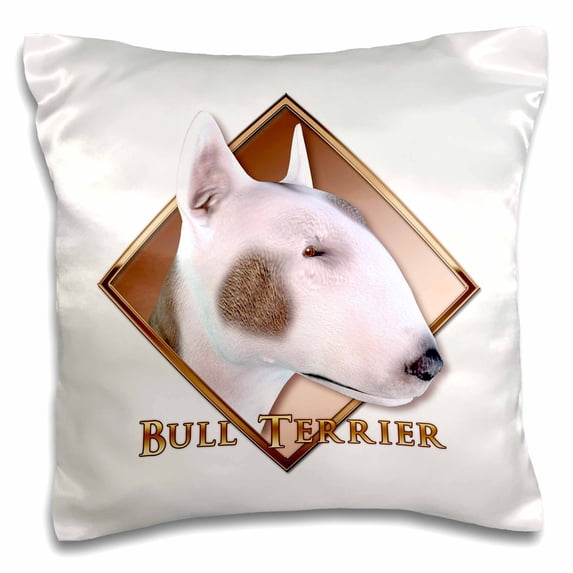3dRose, Bull Terrier, 16x16 inch Pillow Case